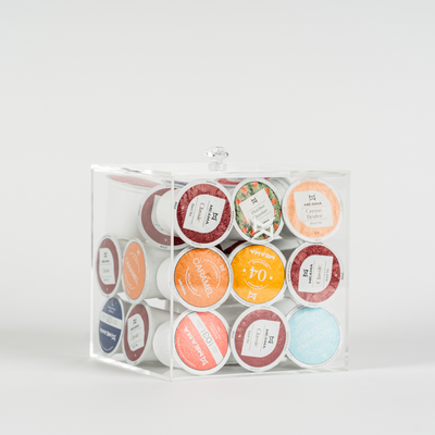 კაფსულის შესანახი აკრილის კონტეინერი | 15სმ